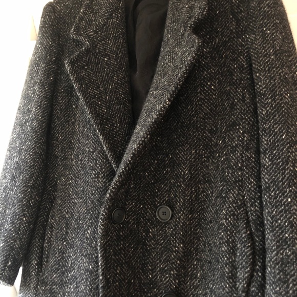 VTG Larry Levine Twill Weave Wool/Nylon Lined Coat - Picture 1 of 11